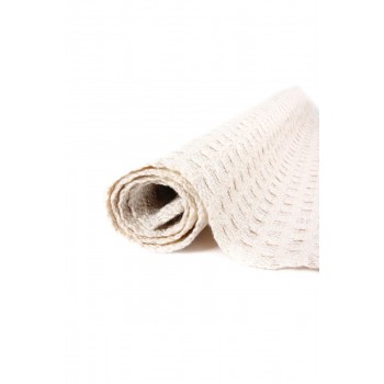 Mantel individual de algodón mercerizado tejido a mano en telar.