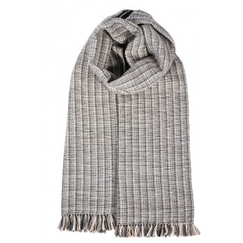 Hand-woven alpaca scarf on...