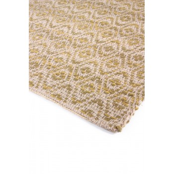 Cotton and merino wool rug, lined with jute, handwoven in loom.
