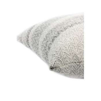 Merino wool and alpaca cushion handwoven in loom.