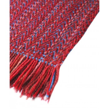 Merino wool rug handwoven in loom.
