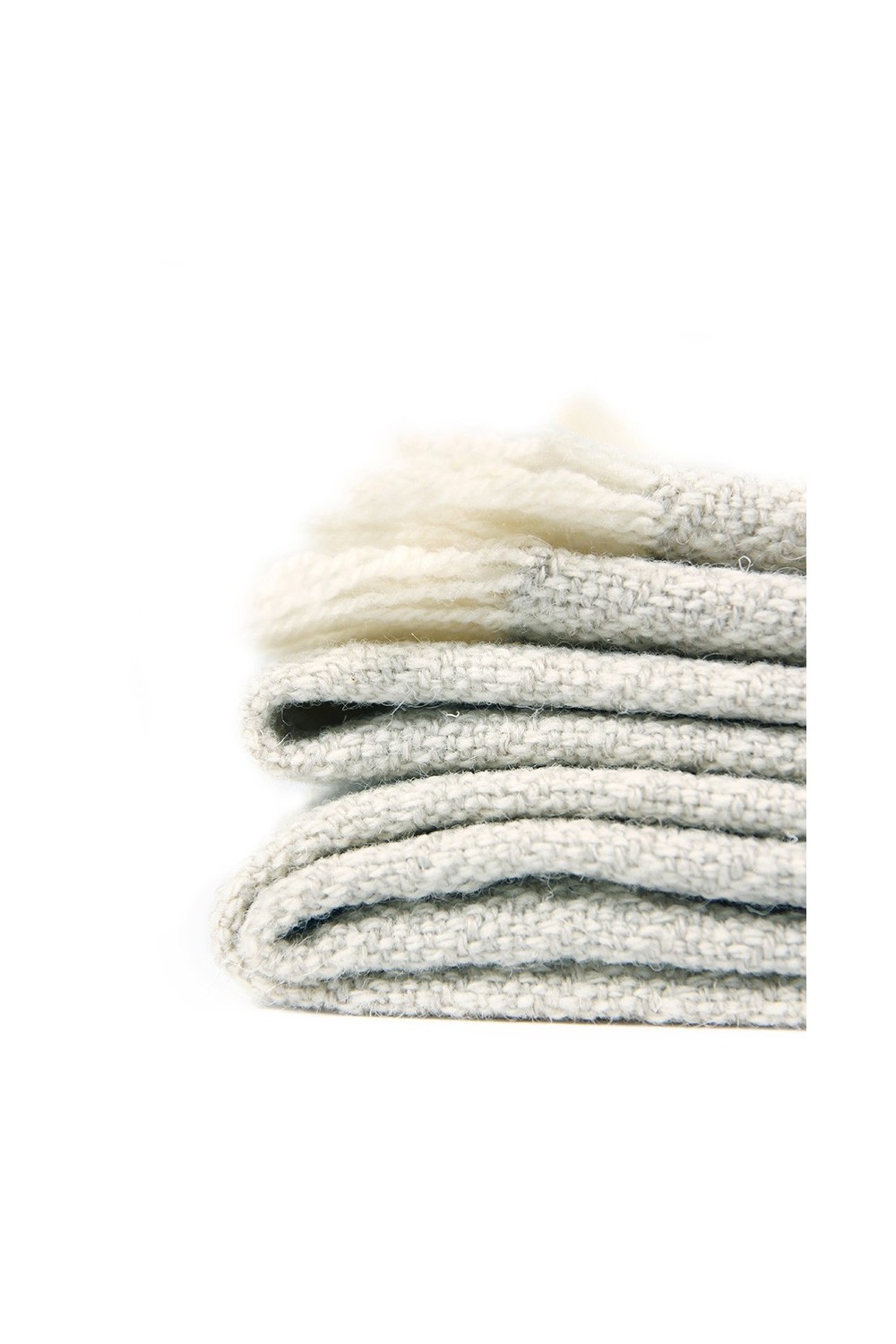 Manta de lana hecha a mano en telar
