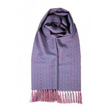 Alpaca and silk scarf handwoven in loom