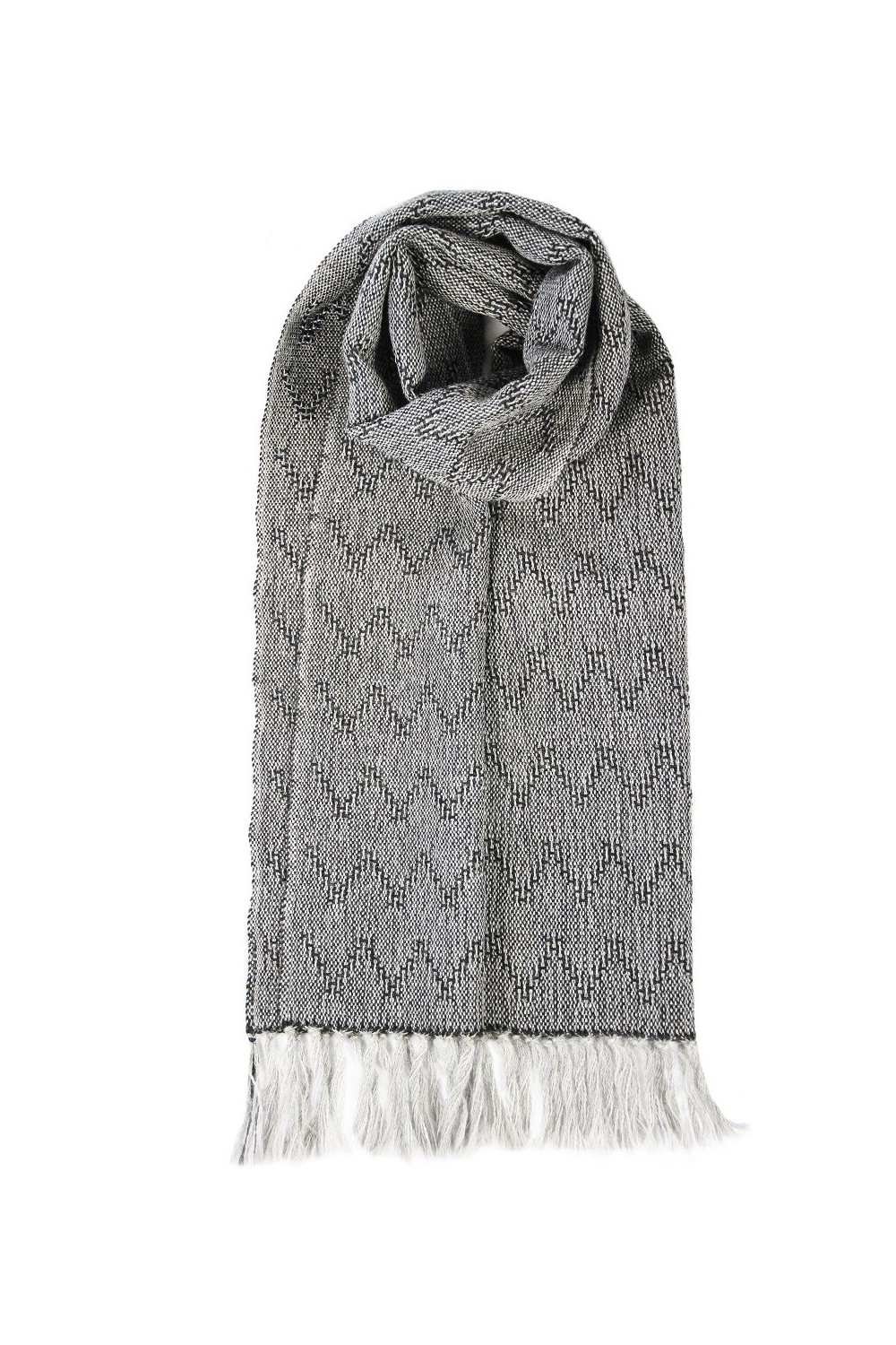 Bufanda de  alpaca hecha a mano en telar
