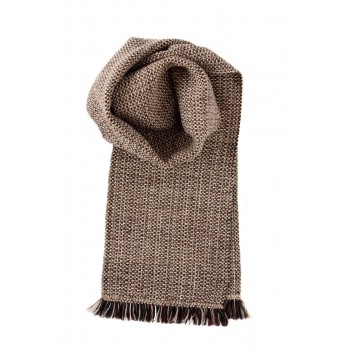 Bufanda de lana hecha a mano en telar